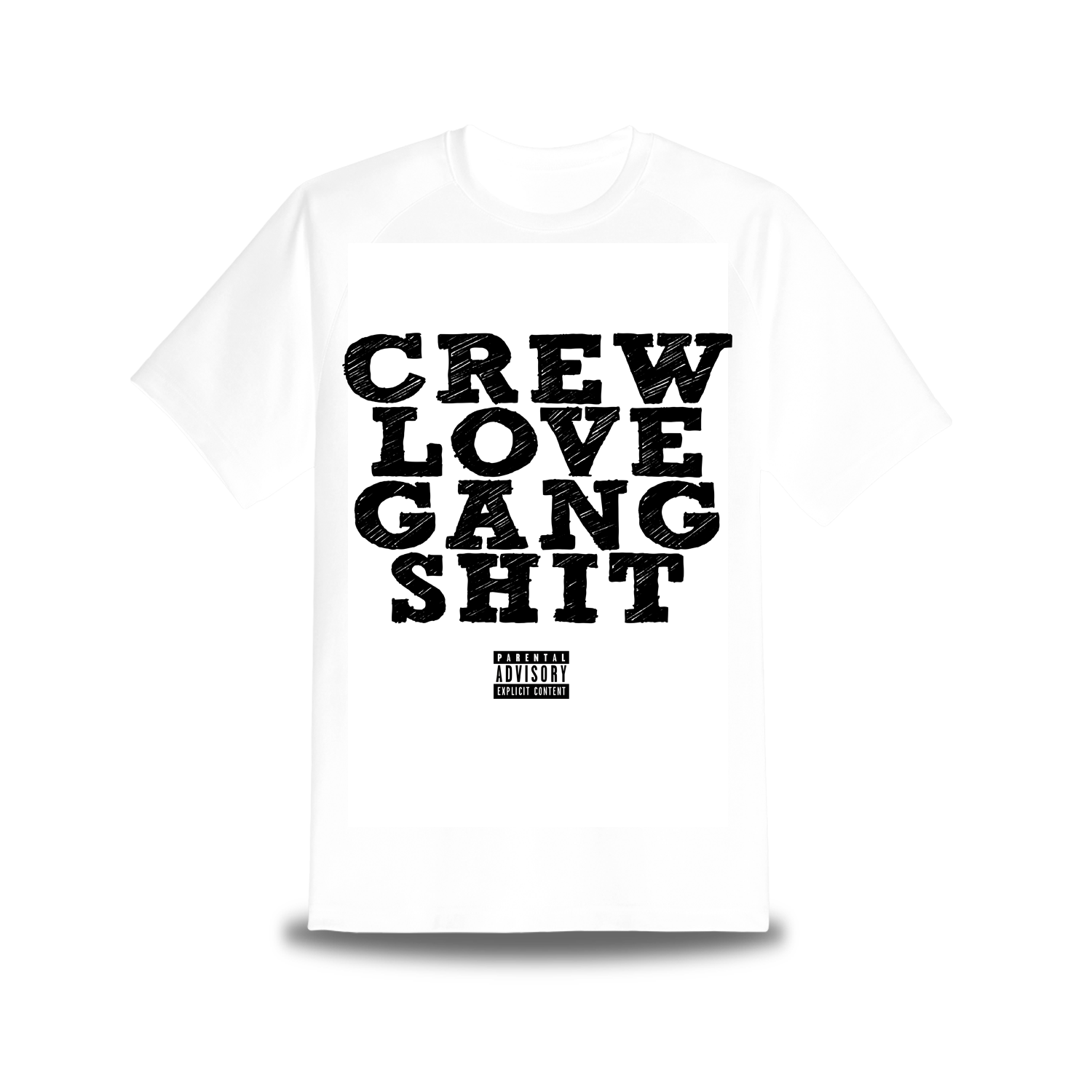 Bild von CREWLOVE GANGSHIT - SHIRT [weiß]