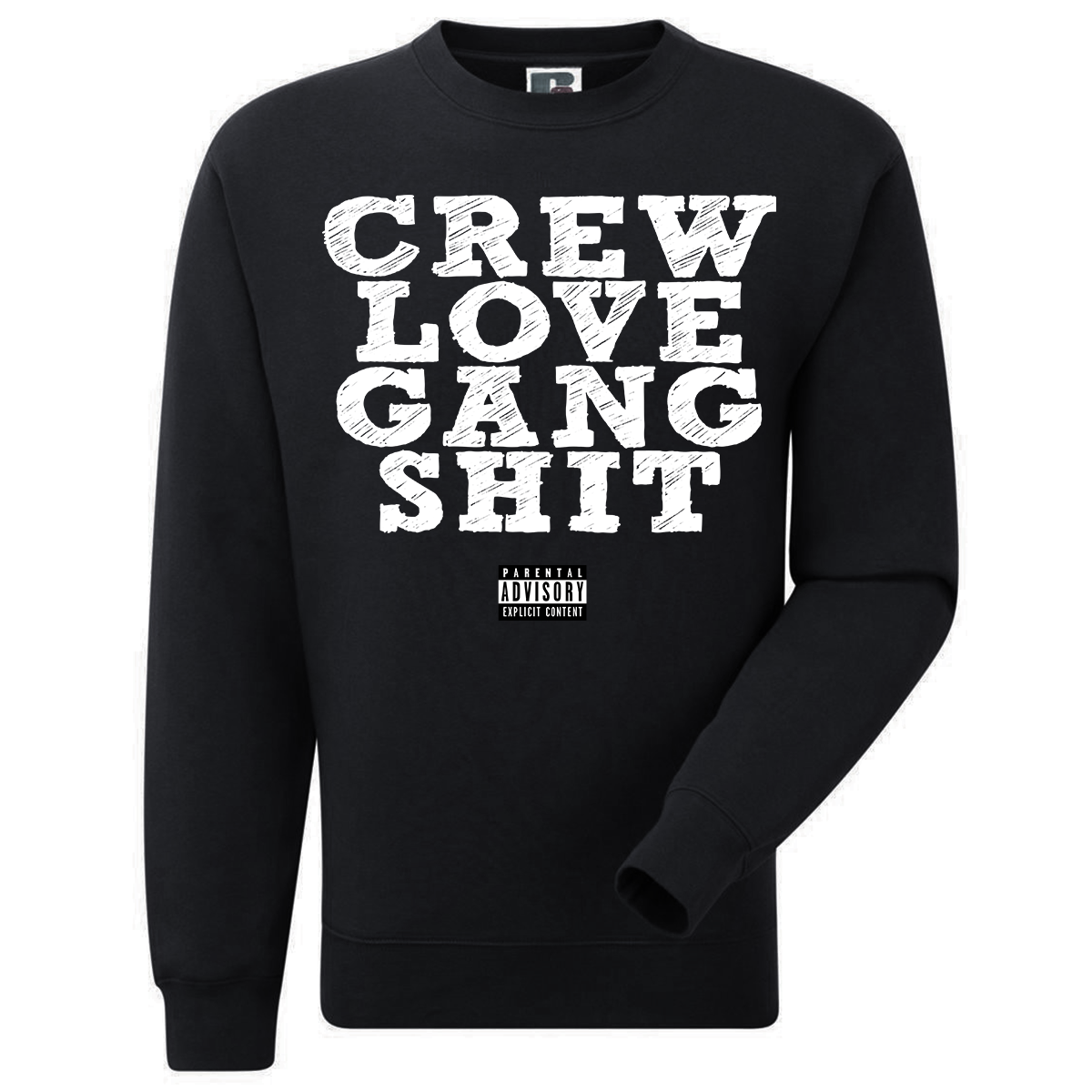Bild von CREWLOVE GANGSHIT - SWEATER [schwarz]